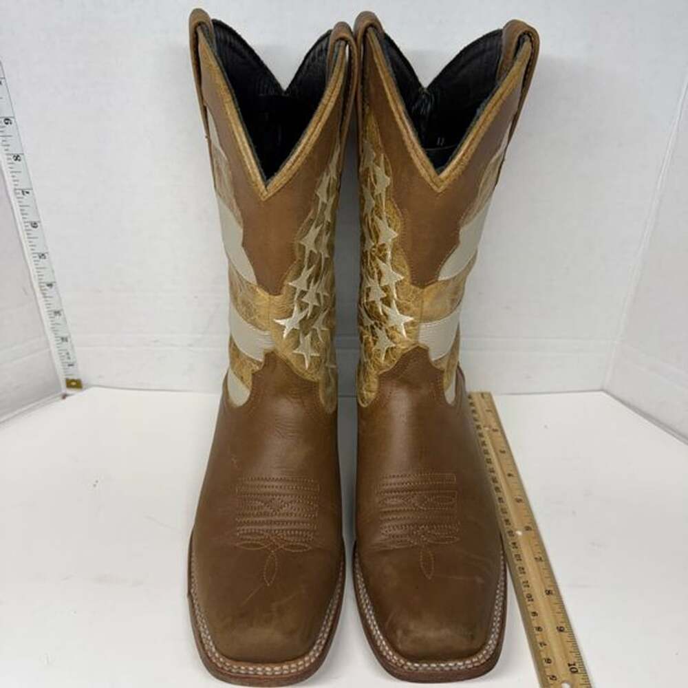 J.B. Dillon Reserve Women's American Flag Leather Boots 9.5 B JBR 2113